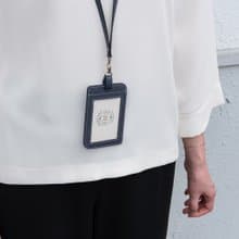 Mercury 真皮直式識別證 證件套 卡套