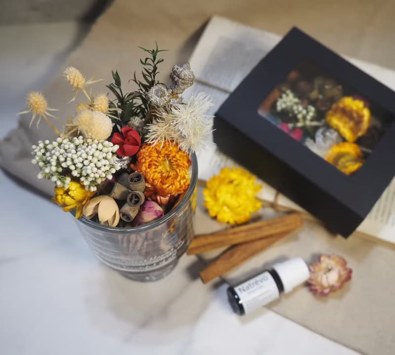 療癒森境 | 香氛花藝 。乾燥花 × 精油香氛 × 居家美學禮盒套組