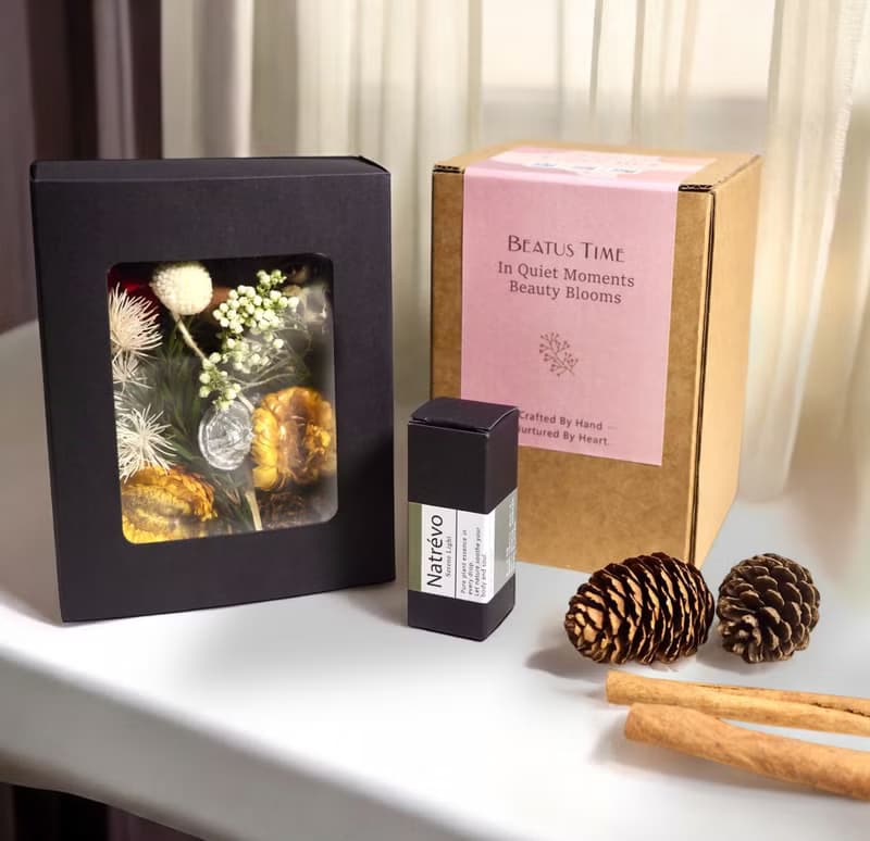 療癒森境 | 香氛花藝 。乾燥花 × 精油香氛 × 居家美學禮盒套組