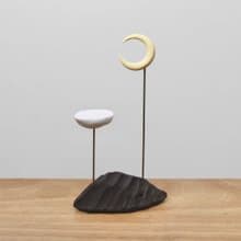 【香具用品】山與浮雲小香座-銘月