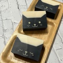 【動物系列】葳創手作館 微笑小黑貓沐浴皂