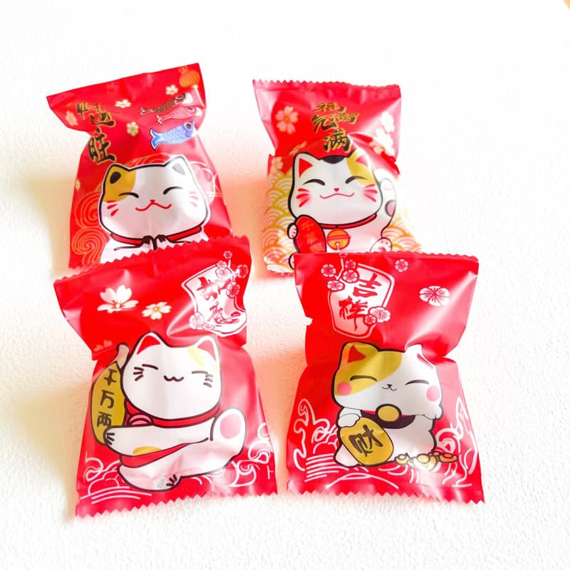 情人禮物 新年禮盒 幸運餅乾混合款口味 招財貓 幸運籤餅喜氣