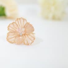 華麗花影樹脂耳環