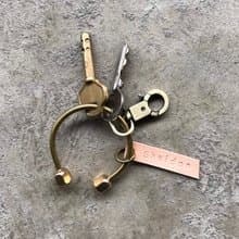 缺口黃銅刻字鑰匙圈 ||  贈送包裝 刻字 || 情人節 禮物 紀念