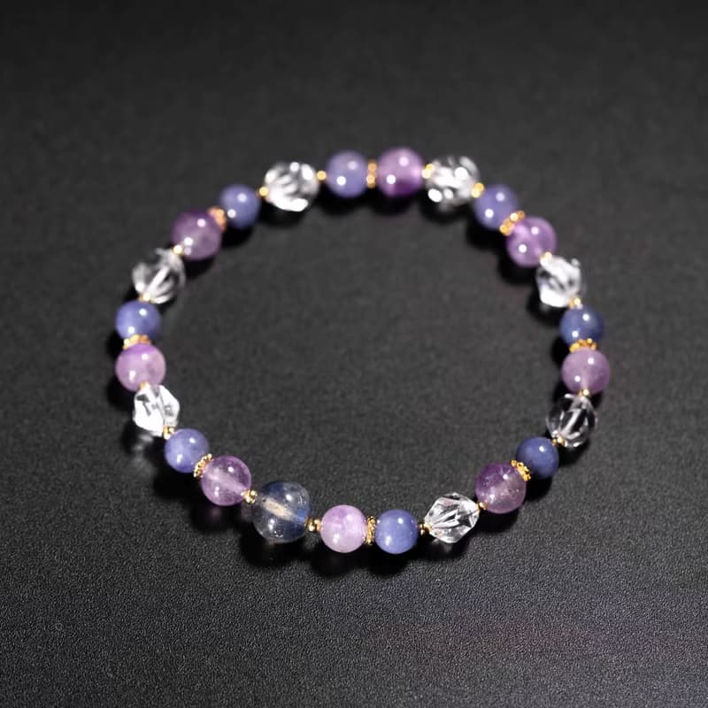 坦桑石薰衣草紫水晶手鍊 | 天然水晶手鍊禮物
