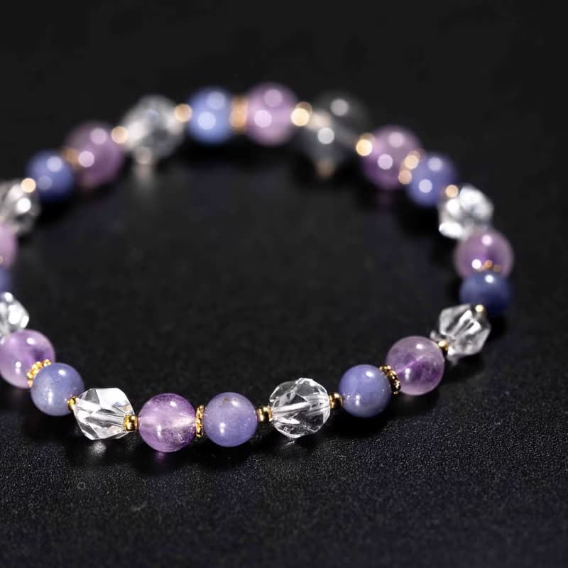 坦桑石薰衣草紫水晶手鍊 | 天然水晶手鍊禮物