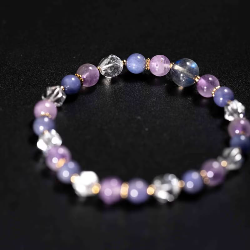 坦桑石薰衣草紫水晶手鍊 | 天然水晶手鍊禮物