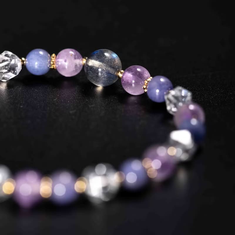 坦桑石薰衣草紫水晶手鍊 | 天然水晶手鍊禮物