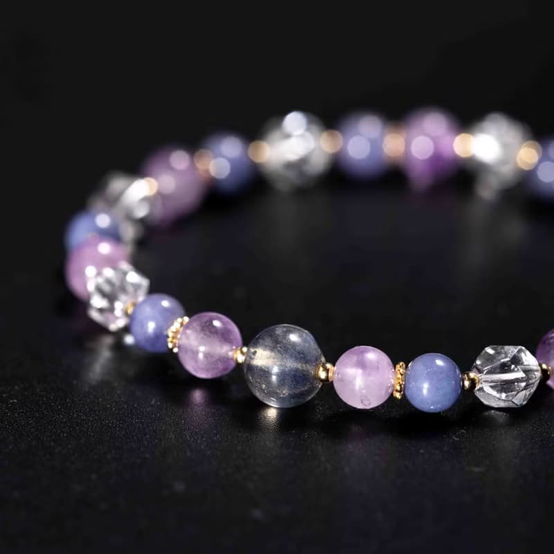 坦桑石薰衣草紫水晶手鍊 | 天然水晶手鍊禮物