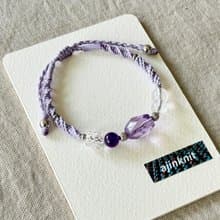 落鏡 / 紫水晶 編繩 手鍊