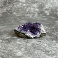 水晶簇- 紫水晶原礦 辦公室療癒微景觀 裝置擺飾 一物一圖