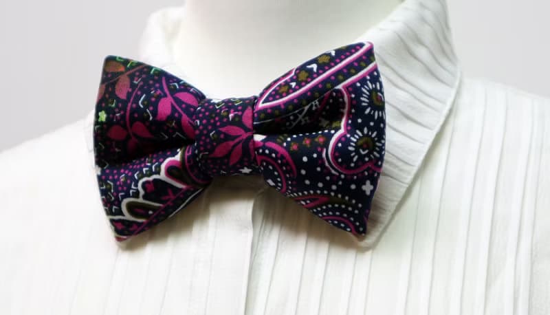 深紫  手工立體蝴蝶結領結 bow tie *SK*
