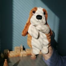 Hush Puppies 10吋 手掌巴吉度玩偶