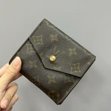 LOUIS VUITTON LV 古董皮夾 經典老花 monogram 防水帆布 vintage