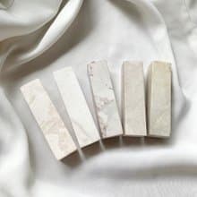 刻在你心底的名字 / 寶泥齋純手作印鑑章 - 白色六分巴林石