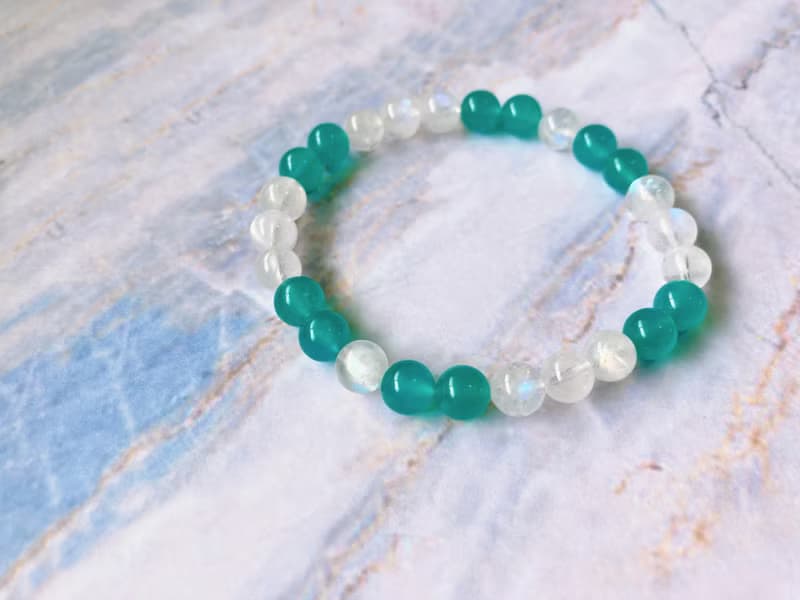 (專屬訂製款) 月光石 天河石 手鍊