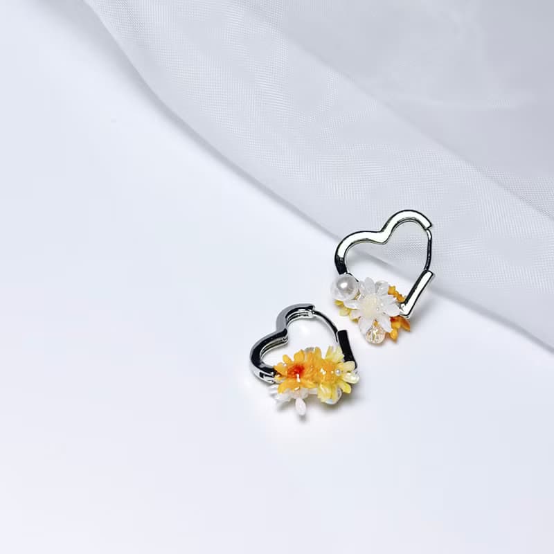 咲心 • 押花手工耳環