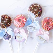 大理石風格甜甜圈餅乾(滿百份免費印名字) candybar 派對點心