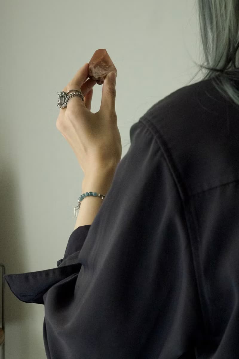 藍線石不銹鋼手鍊 混搭藍晶石白水晶