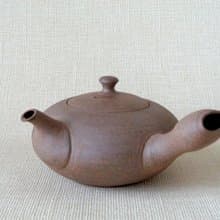 焼き締め平急須c