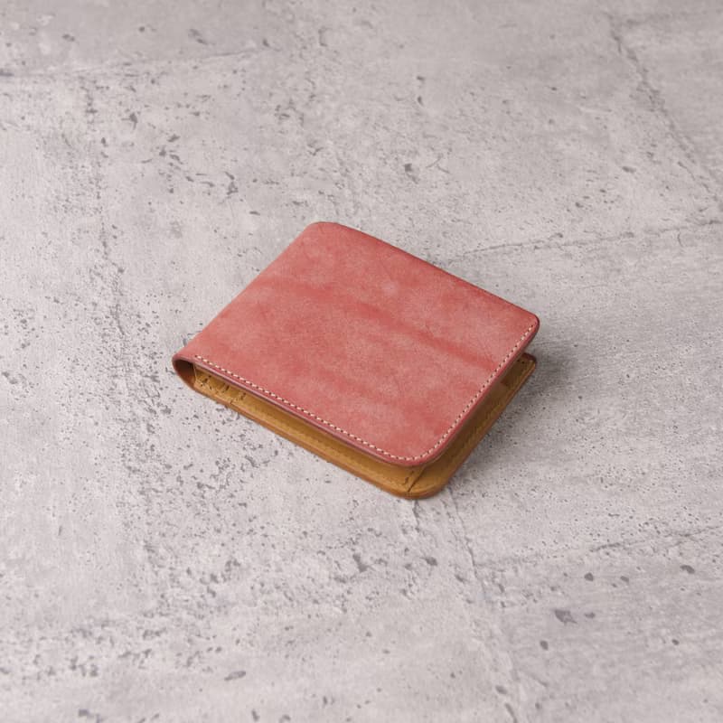 | 訂製 | -翻蓋證件零錢袋短夾 Coin Wallet / 磨砂粉紅 Pink