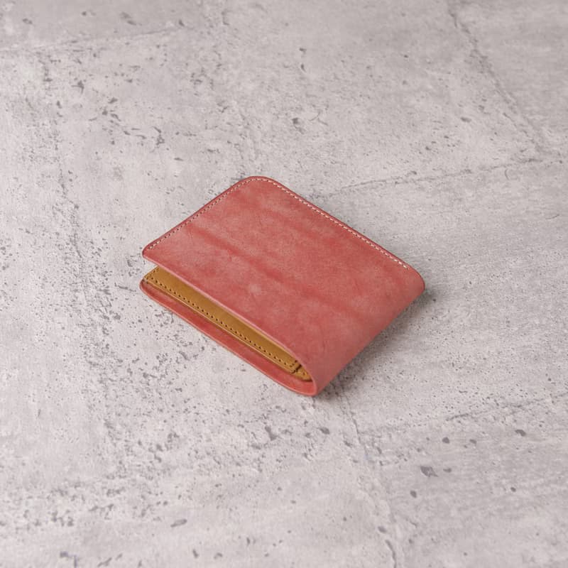 | 訂製 | -翻蓋證件零錢袋短夾 Coin Wallet / 磨砂粉紅 Pink