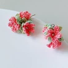 微鈎小碎花耳環