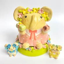 Handmade ceramic cute Ganesha special gift