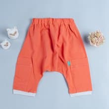 哈倫飛鼠9分長褲-棉麻29 手作 無毒 新生兒 童裝 兒童