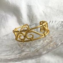 【 日本直送　名牌中古包 】CELINE セリーヌ バングル ゴールド ツイスト vintage ヴィンテージ オールド bxentf