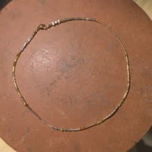 Golden Sunset 落日的金黃串珠短項鍊