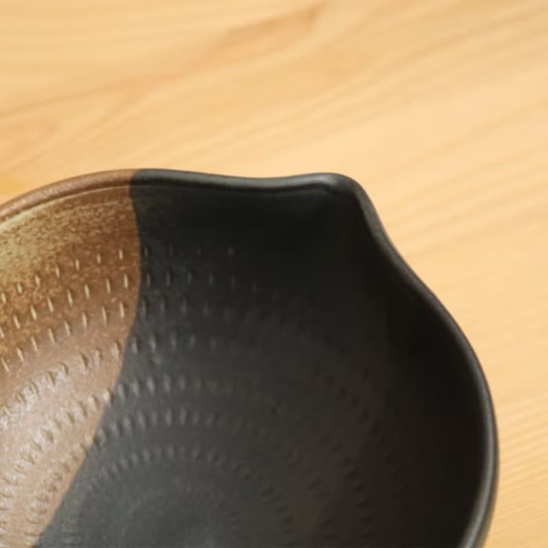 小石原燒雙色小碗 森木窯 12.5cm 森山健二 陶器 餐具