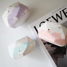 鑽石幾何盆 • 磨石款 / 手作水泥盆器 / 觀葉植物 / 生日送禮