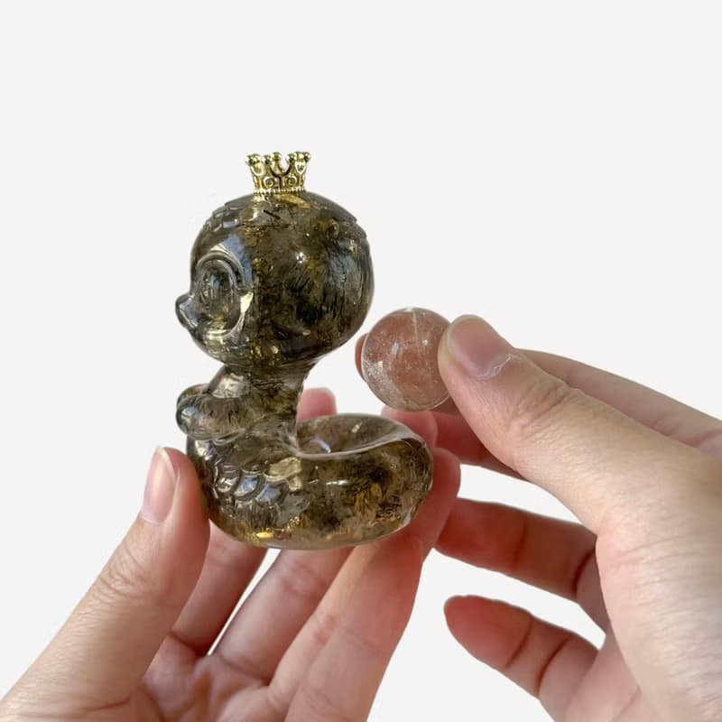 水晶 蛇來運轉 M號 | 五行招財系水晶 | 生日禮物 新年禮物