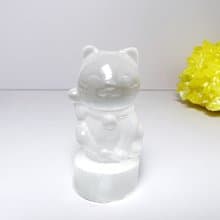 蕉你。一圖一物 淨化 充電 療癒 擺件 消磁 l 透石膏 招財貓  l