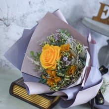 畢業花束 生日花束 乾燥花 永生玫瑰花花束 只是朋友 告白花束