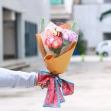 母親節限定鉤織康乃馨永生花束 - 中束