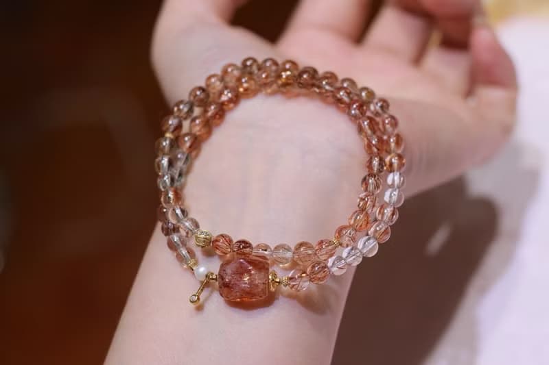 天然黑金超七手鏈 防小人消除負能量 招財闢邪事業運水晶手鏈禮物