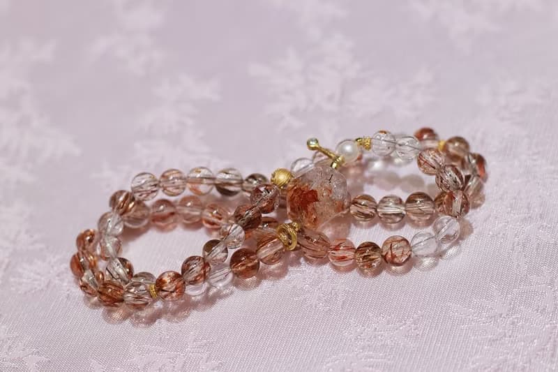 天然黑金超七手鏈 防小人消除負能量 招財闢邪事業運水晶手鏈禮物