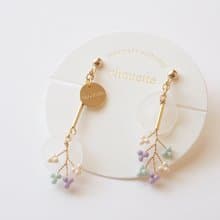 【14kgf】bouquet pierce  white