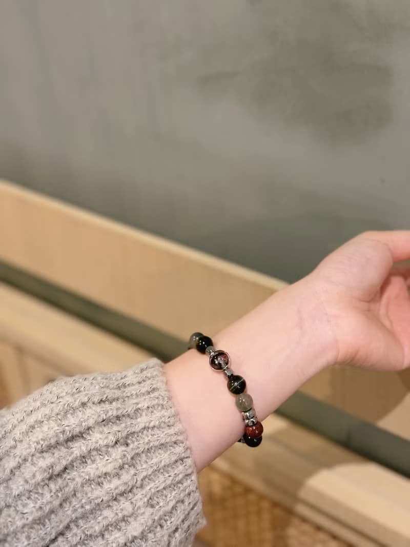 Mimis設計款 翠曜之境 胎毛水晶手鍊