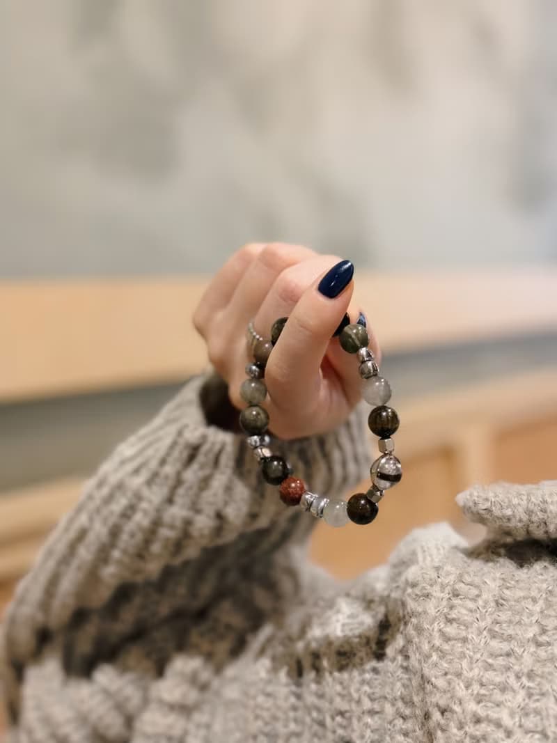 Mimis設計款 翠曜之境 胎毛水晶手鍊