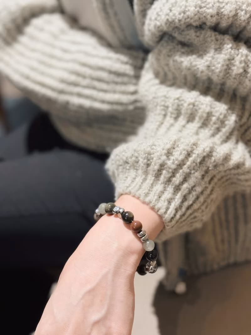 Mimis設計款 翠曜之境 胎毛水晶手鍊