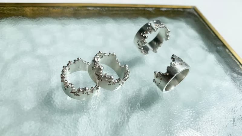 接單訂製 純銀月蝕寬版戒指