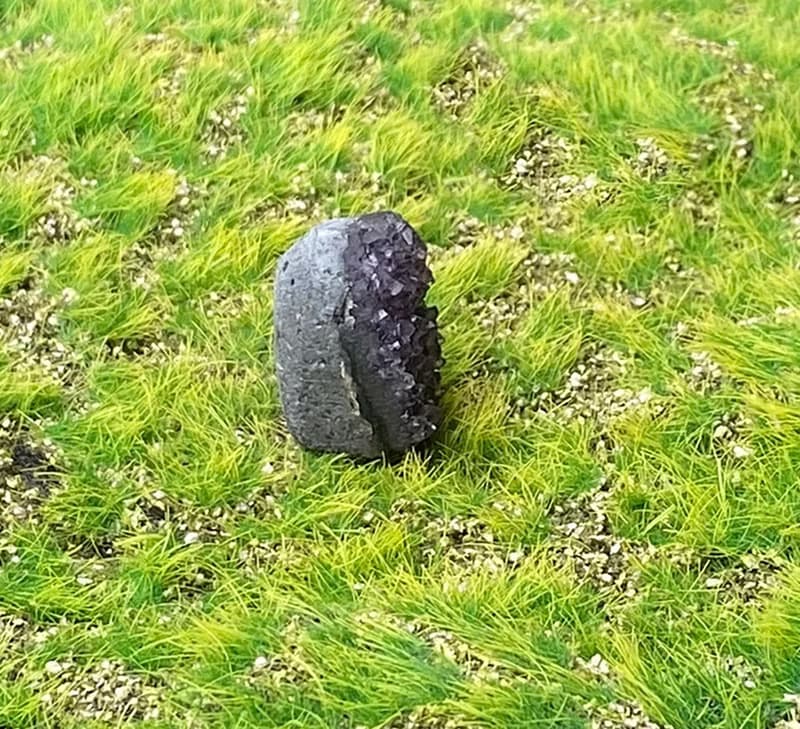 小小能量擺件-天然小小迷你滿天星紫晶鎮 紫水晶 辦公室 療癒