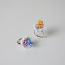 21g的生日禮物 白框戒指 共2色 【sep. beads x WU studio】