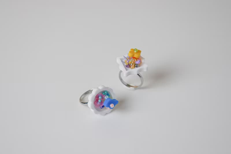 21g的生日禮物 白框戒指 共2色 【sep. beads x WU studio】