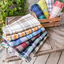 ETAWA Woven Cotton Plaid Multi Cloth L