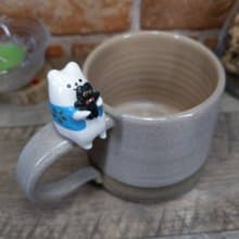 TO YOU 杯-黑貓抱抱版-小白熊