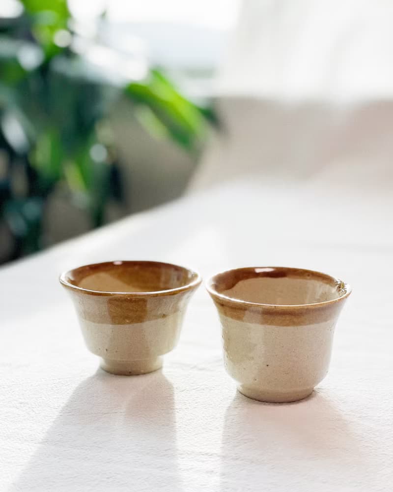 陶瓷手工 | 小茶杯 (一套兩件)